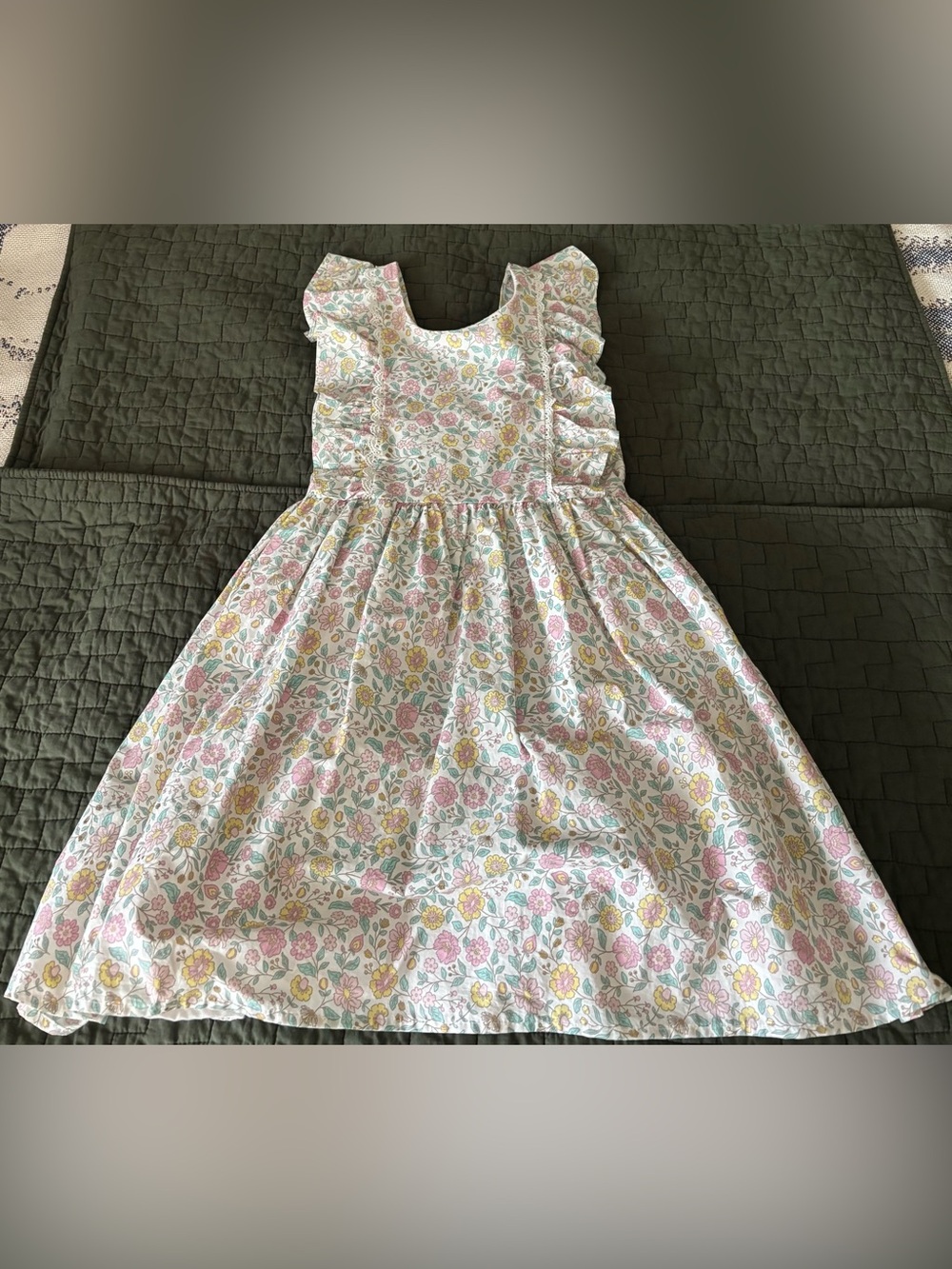 Tahari Girls Floral Ruffle Dress